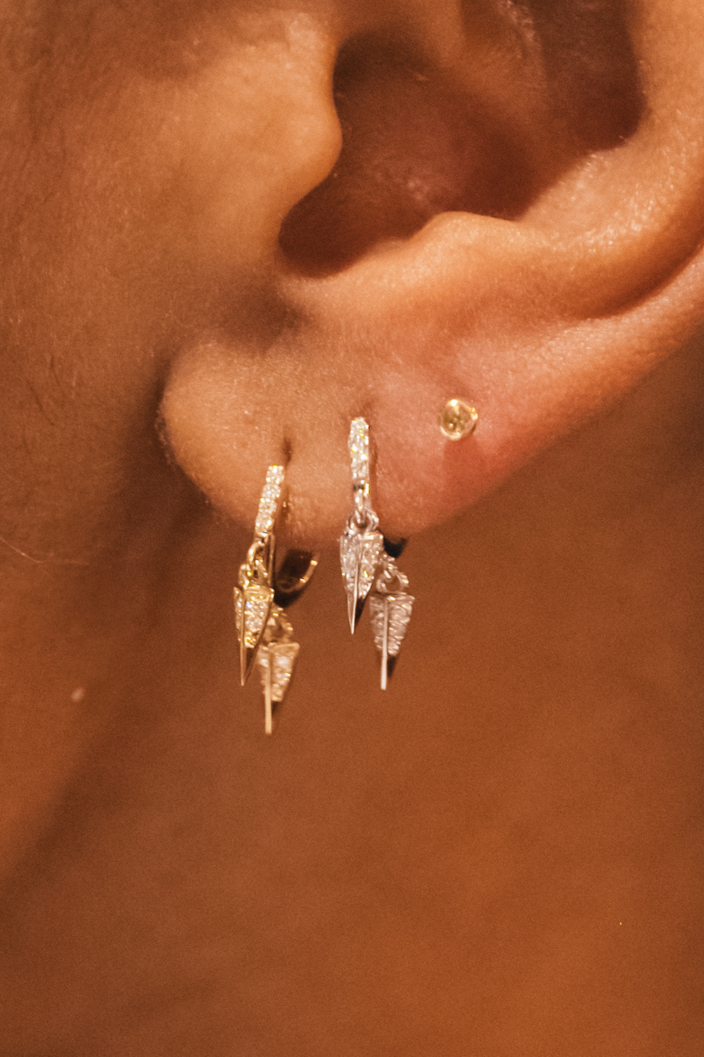 Mini Stone Piercing - Yellow Sapphire