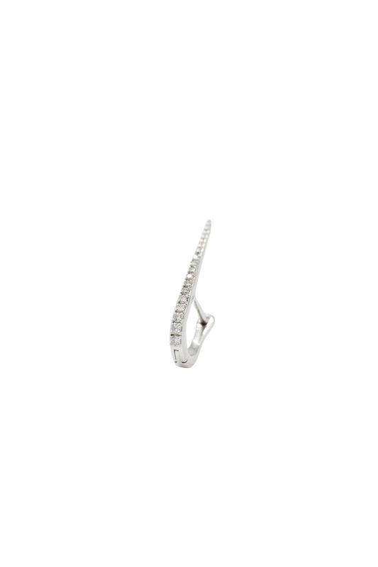 Boucle d'Oreille Unique - Milou Or blanc