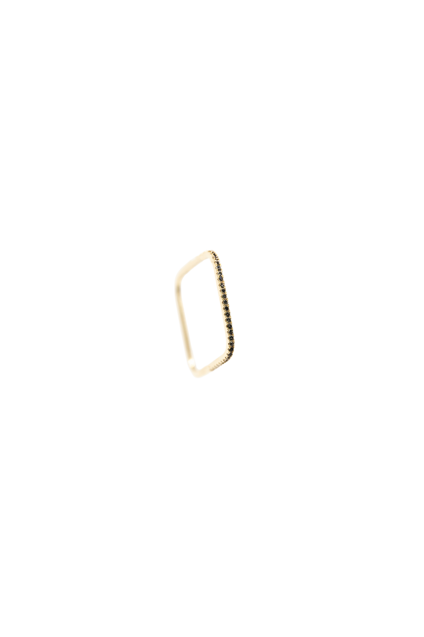 Bague Square - Diamants Noirs