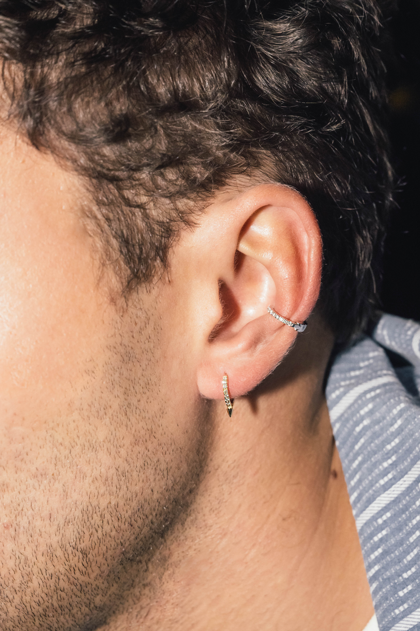 Boucle d'Oreille Unique - Créole Pic