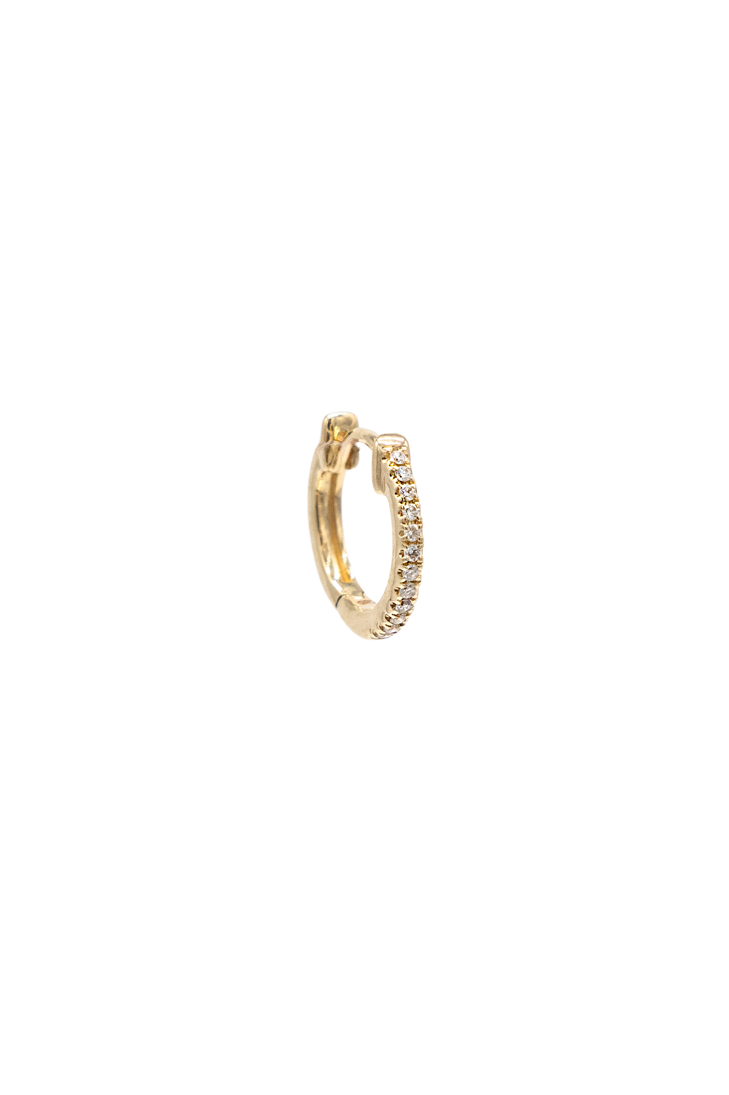 Daylight Hoop - Yellow Gold - Single Earring - 7mm