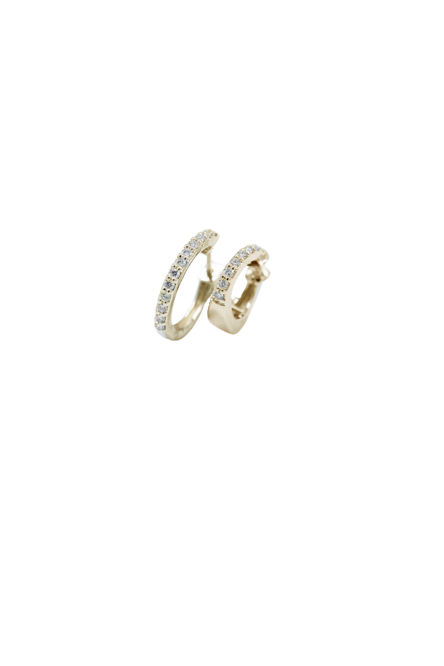 Marie Double Hoop - Yellow Gold - Single Earring