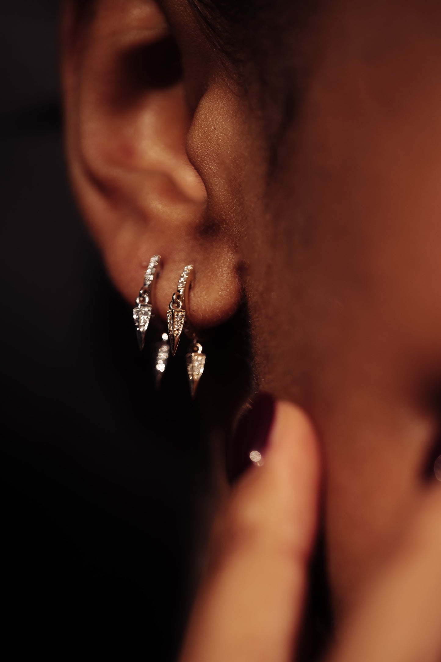 Boucle d'Oreille Unique - Créole Auré - Or jaune