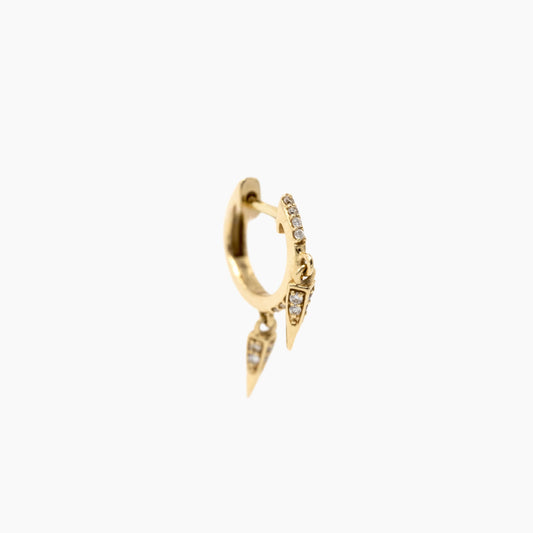 Auré Hoop - Yellow Gold - Single Earring