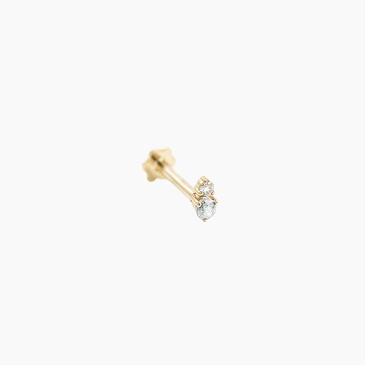 Ga Piercing - Diamond - Yellow Gold