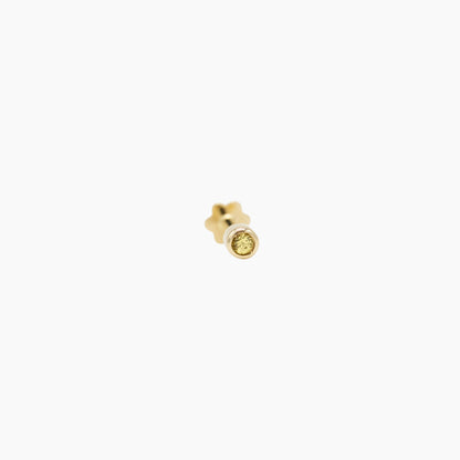 Mini Stone Piercing - Yellow Sapphire