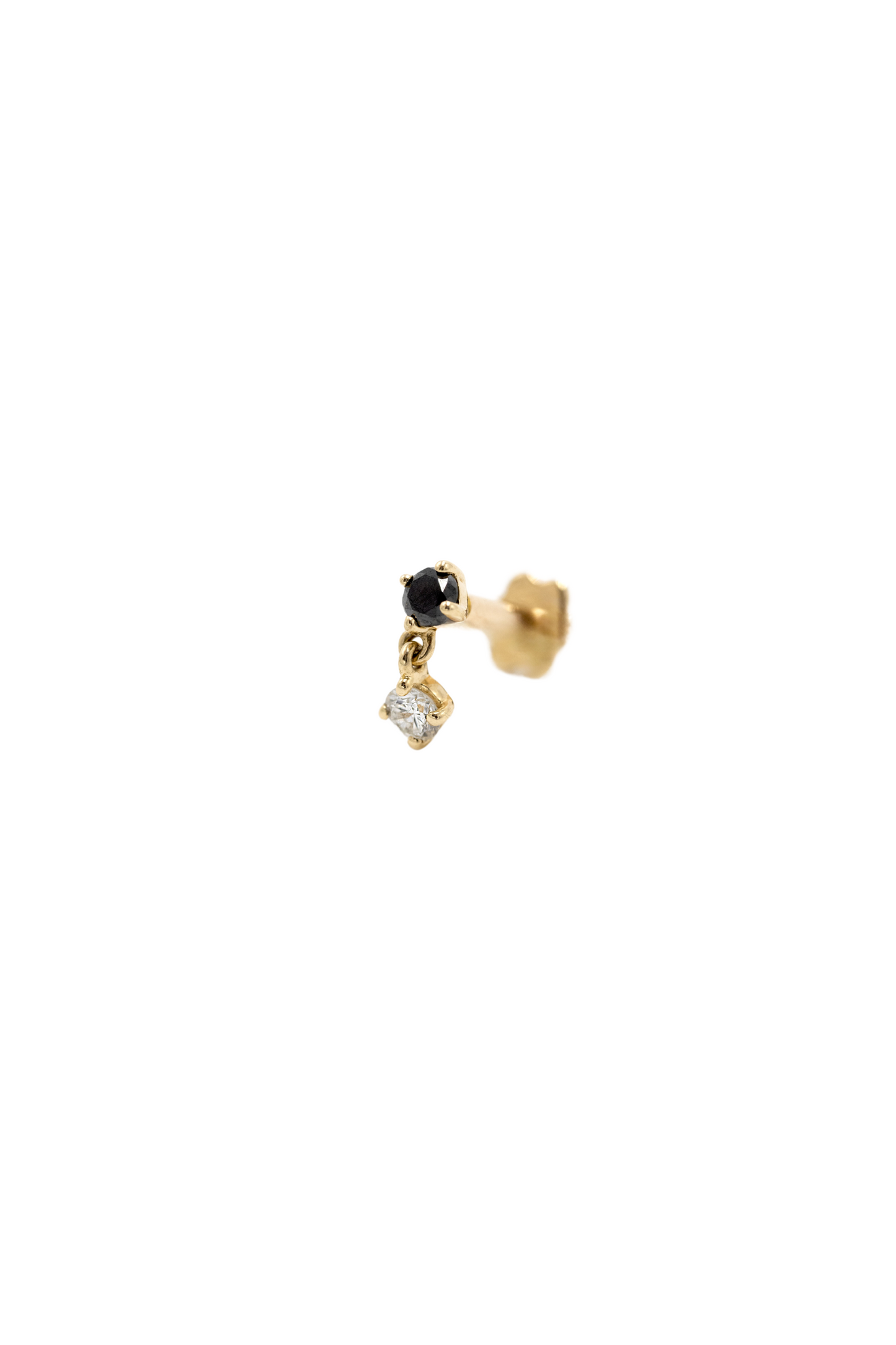 Piercing June Diamants Noirs - Or jaune