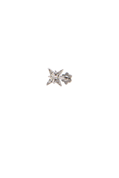 Star Piercing - White Gold