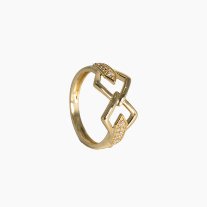 Signet Ring Double Square I