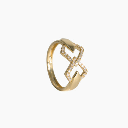Signet Ring Double Square II