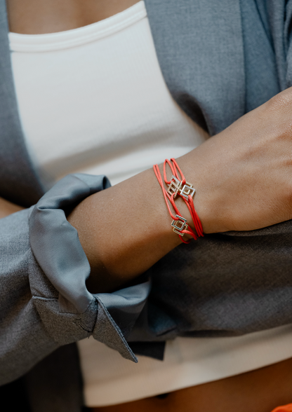 Square S Bracelet - Two-Tone