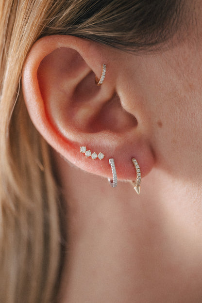 Single Earring - Pic Hoop